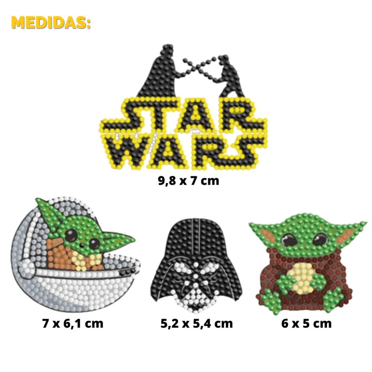 Kit de Pintura com Diamante Stickers - Star Wars