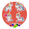 Kit de Pintura com Diamante Stickers - Unicórnios