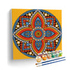 Kit de Tela Pintura Numerada 40x40cm - Mandala Cor