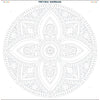 Kit de Tela Pintura Numerada 40x40cm - Mandala Cor