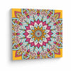 Kit de Tela Pintura Numerada 30x30cm - Mandala Flor