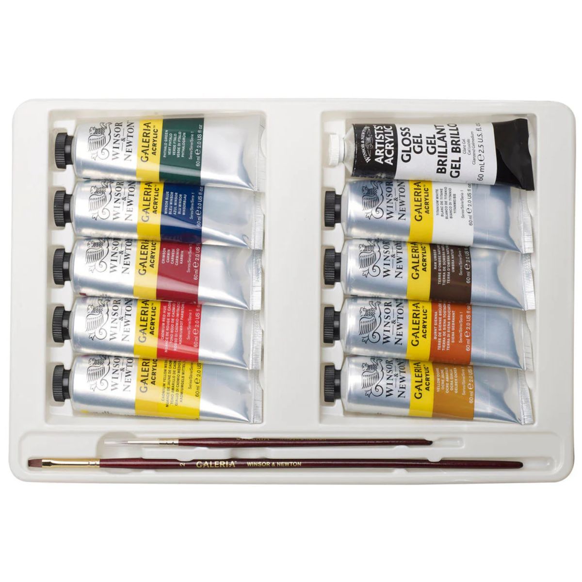 Estojo Tinta Acrilica Galeria Winsor & Newton 60ml com 14 Peças