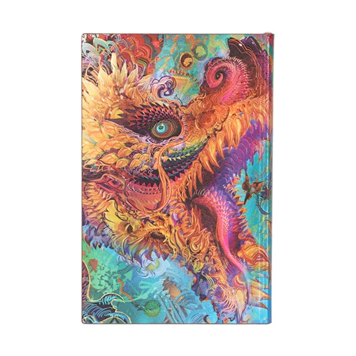 Caderno Paperblanks Humming Dragon Capa Flexível Maxi 120g/m² 14x22cm 192 Páginas Pontilhado - Fb9646-7