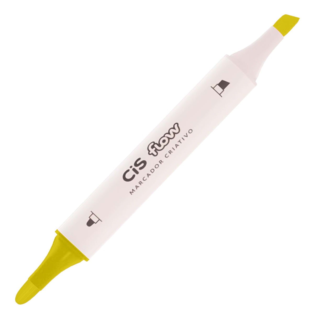 205160-marcador-criativo-cis-flow-ponta-dupla-064---amarelo-mostarda-464822