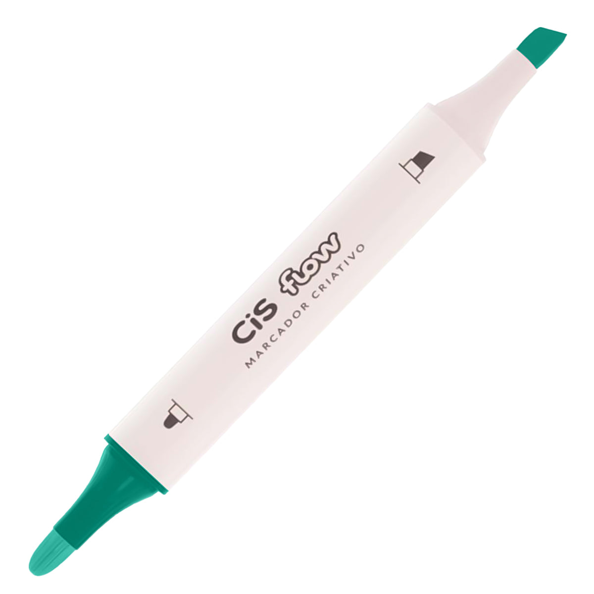 205161-marcador-criativo-cis-flow-ponta-dupla-035---verde-esmeralda-464793