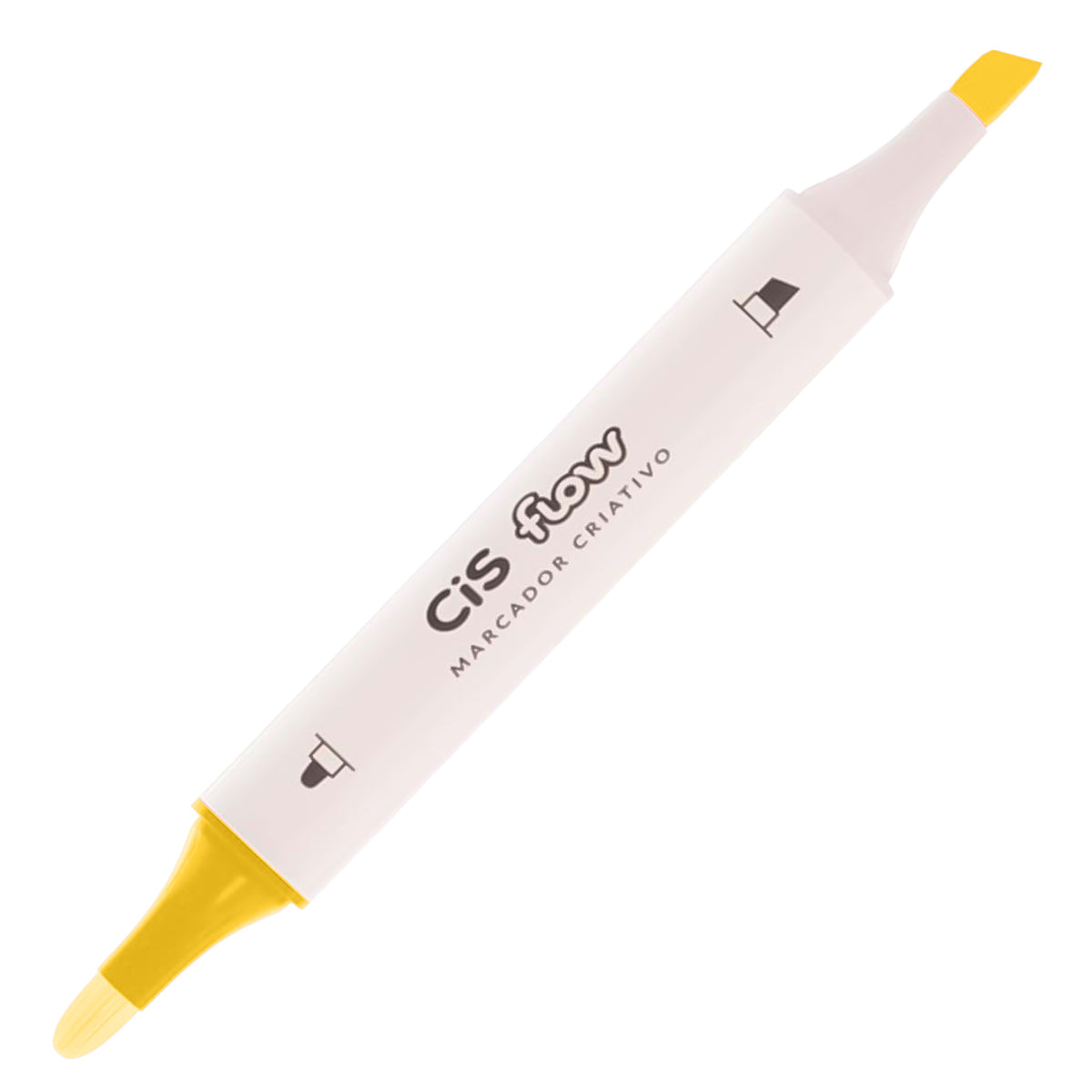 205173-marcador-criativo-cis-flow-ponta-dupla-020---amarelo-464774