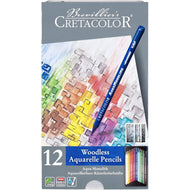 Estojo Lápis de Cor Aquarelável Aqua Monolith Cretacolor 12 Cores - 250 12