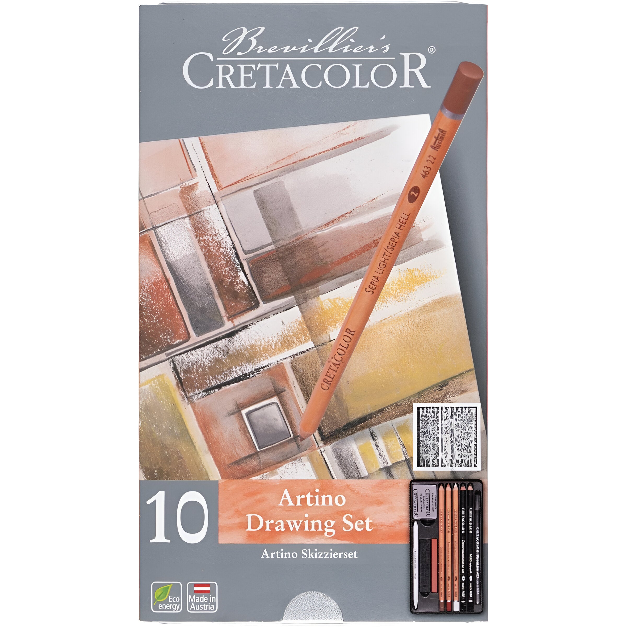 Estojo Lápis para Desenho Artino Drawing Set Cretacolor 10 Peças 400 20
