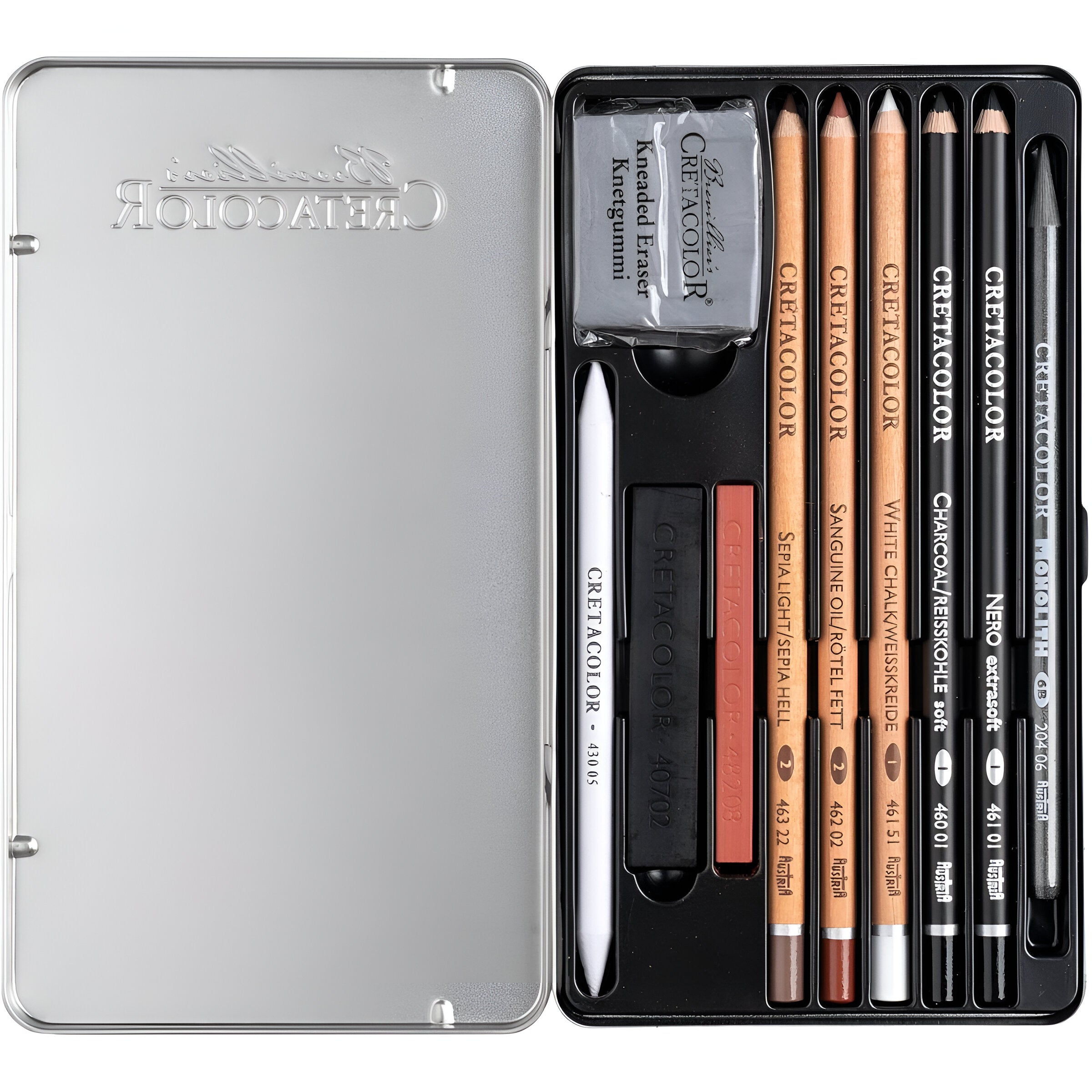 Estojo Lápis para Desenho Artino Drawing Set Cretacolor 10 Peças 400 20
