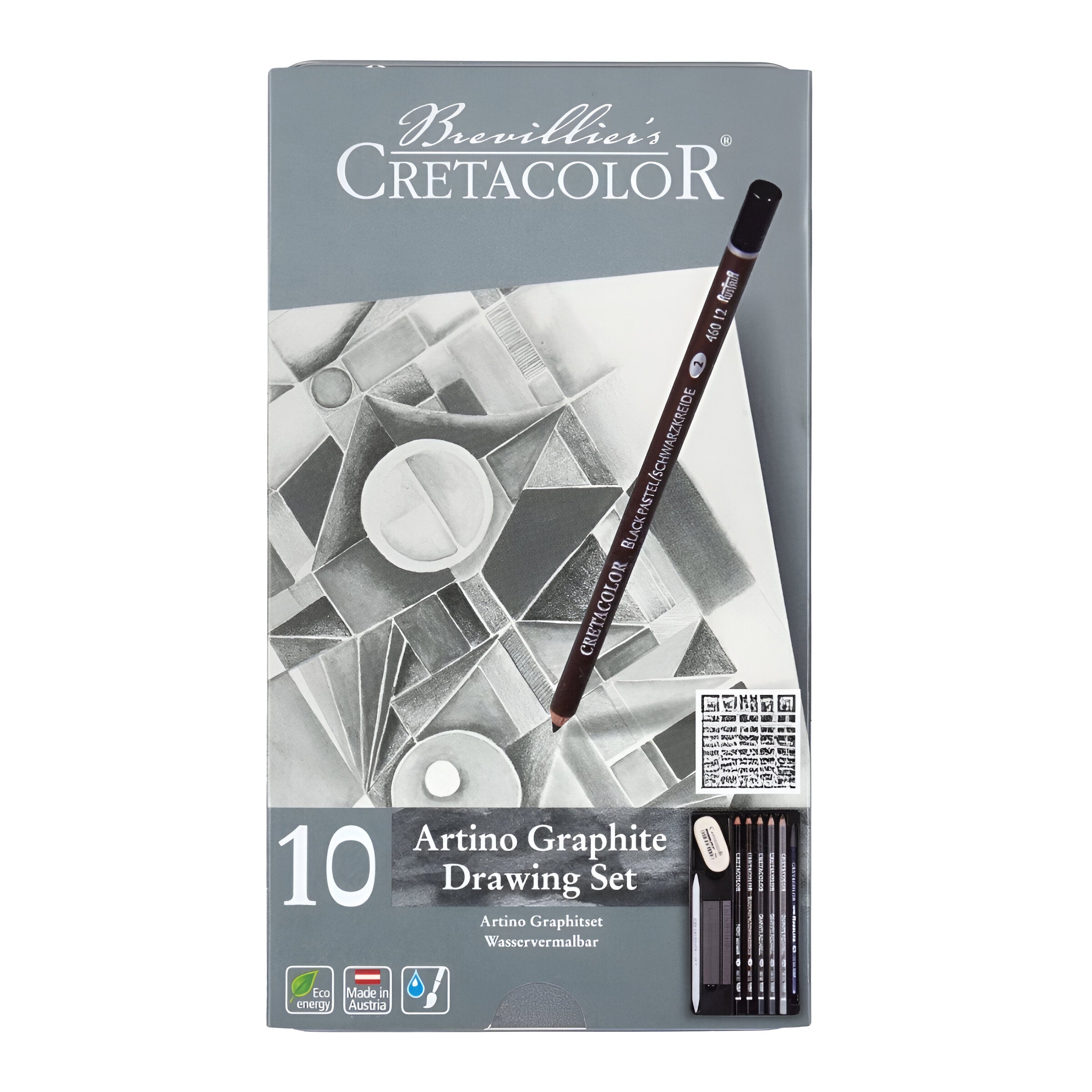 Kit para Desenho Aquarelável Artino Cretacolor com 10 Peças - 400 21