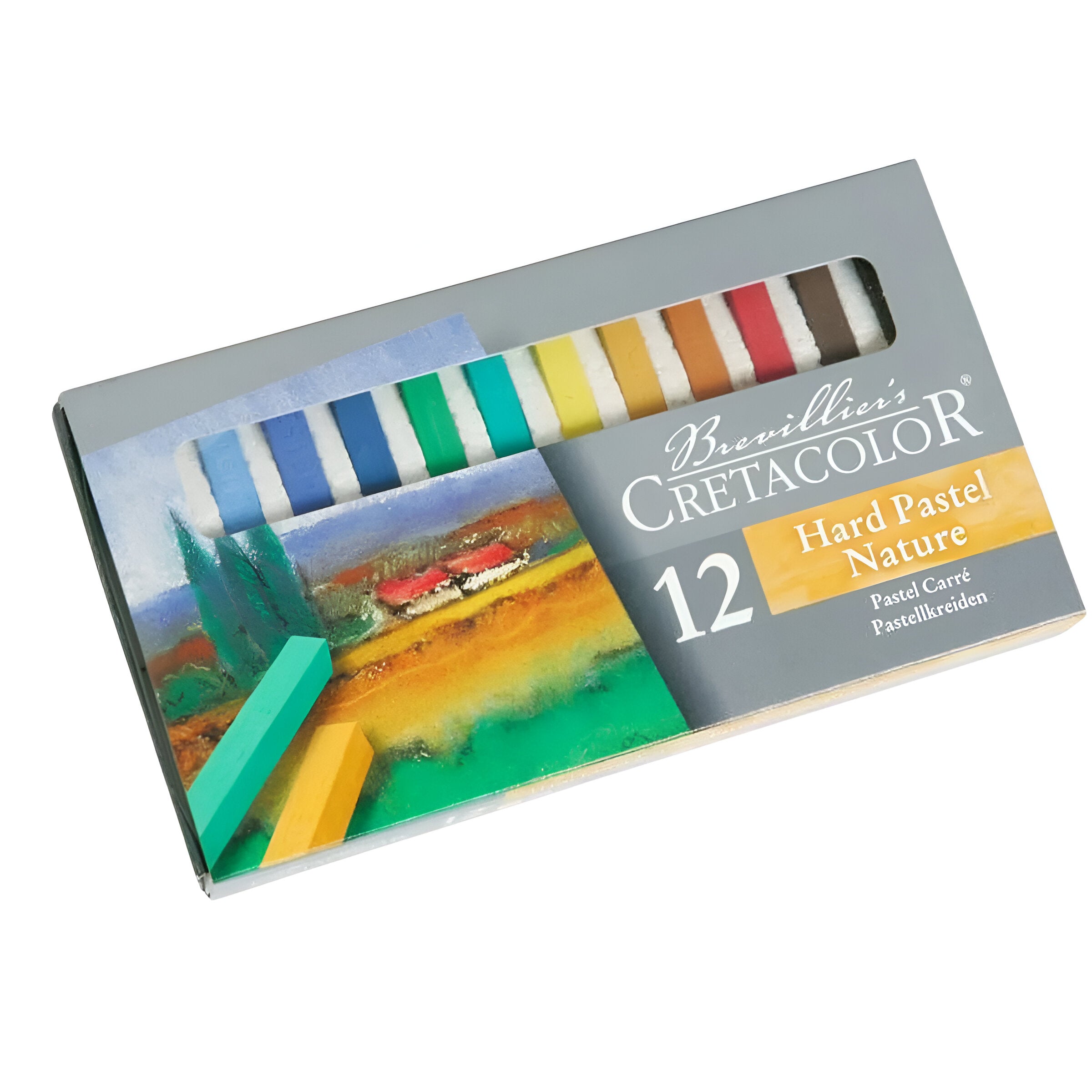 Estojo Giz Pastel Seco Hard Nature Cretacolor com 12 Cores 487 12