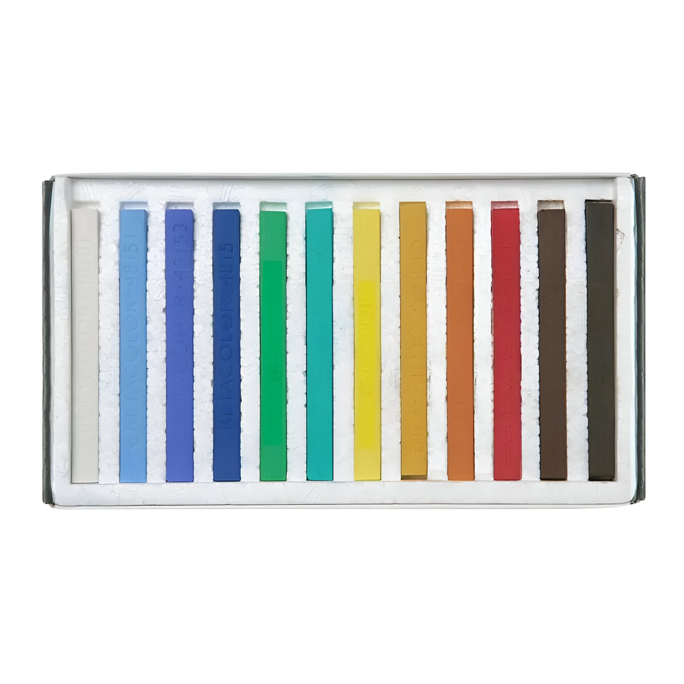 Estojo Giz Pastel Seco Hard Nature Cretacolor com 12 Cores 487 12