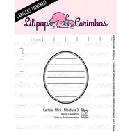 Mini Carimbo Moldura 3 para Artesanato e Scrapbook - Lilipop