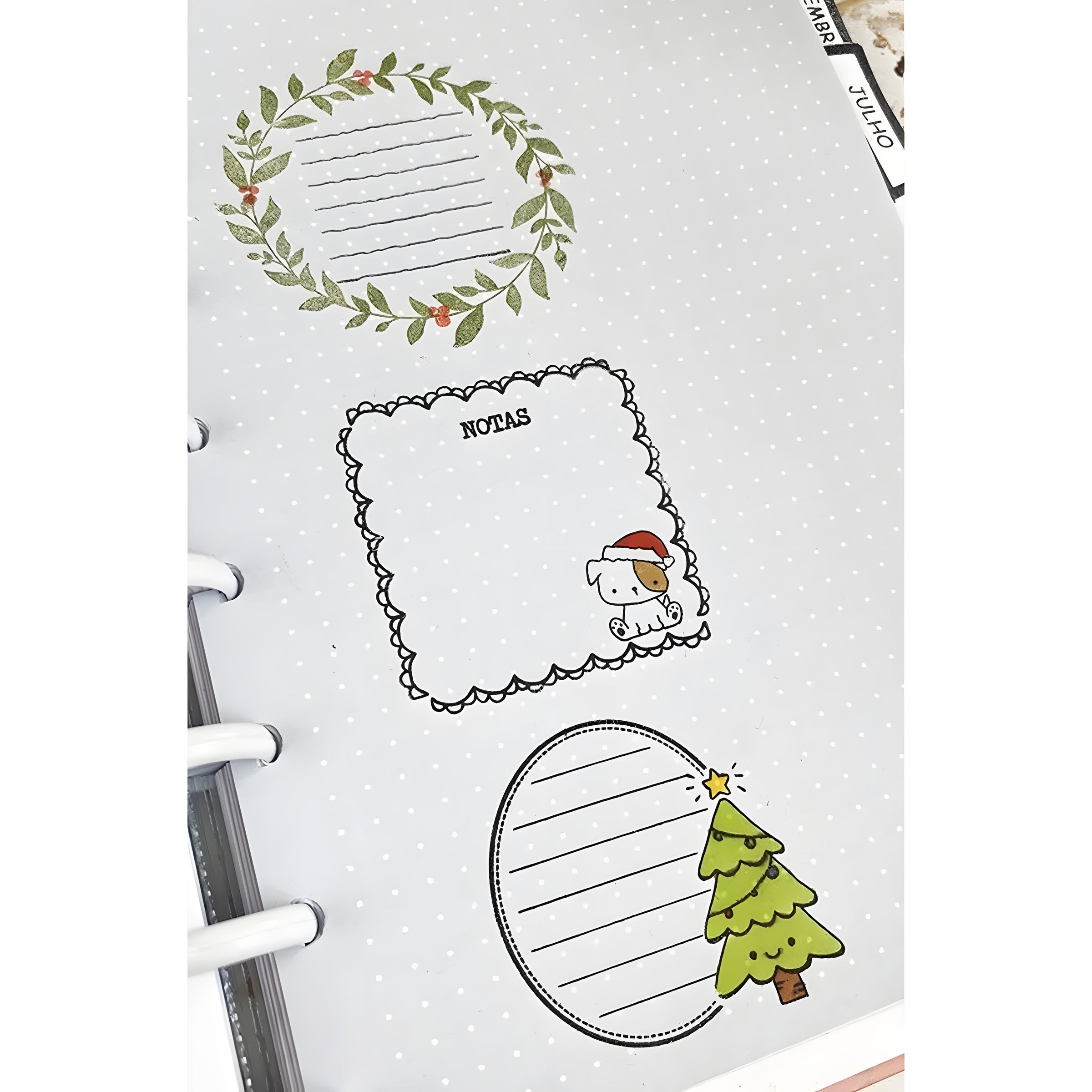 Mini Carimbo Moldura 3 Scrapbook - Lilipop