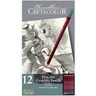 Estojo Lápis Grafite Cleos Fine Art Cretacolor Graduado com 12 Peças - 16052