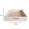 Bandeja Reta Mdf Cru 35x30x6cm