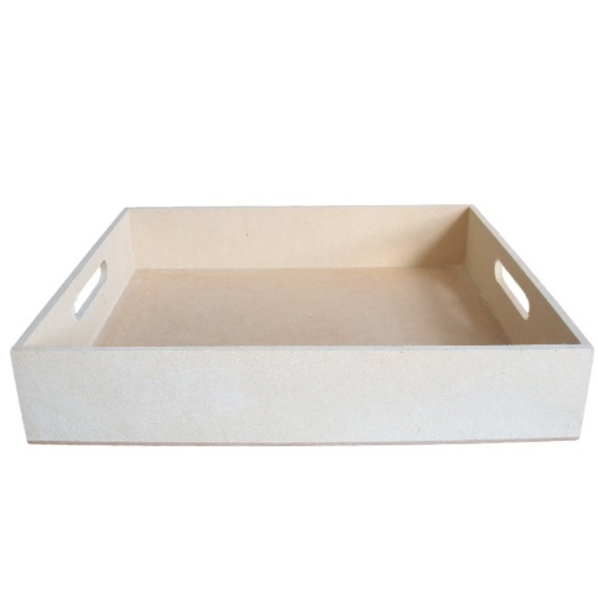 Bandeja Reta Mdf Cru 35x30x6cm