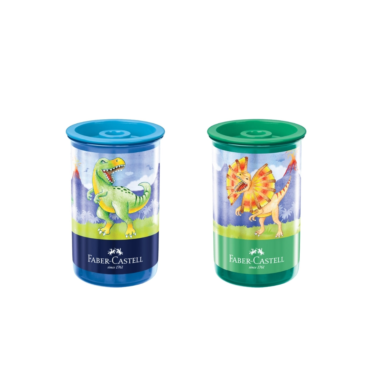 Apontador com Depósito Mini Dino Faber-castell 123dinozf