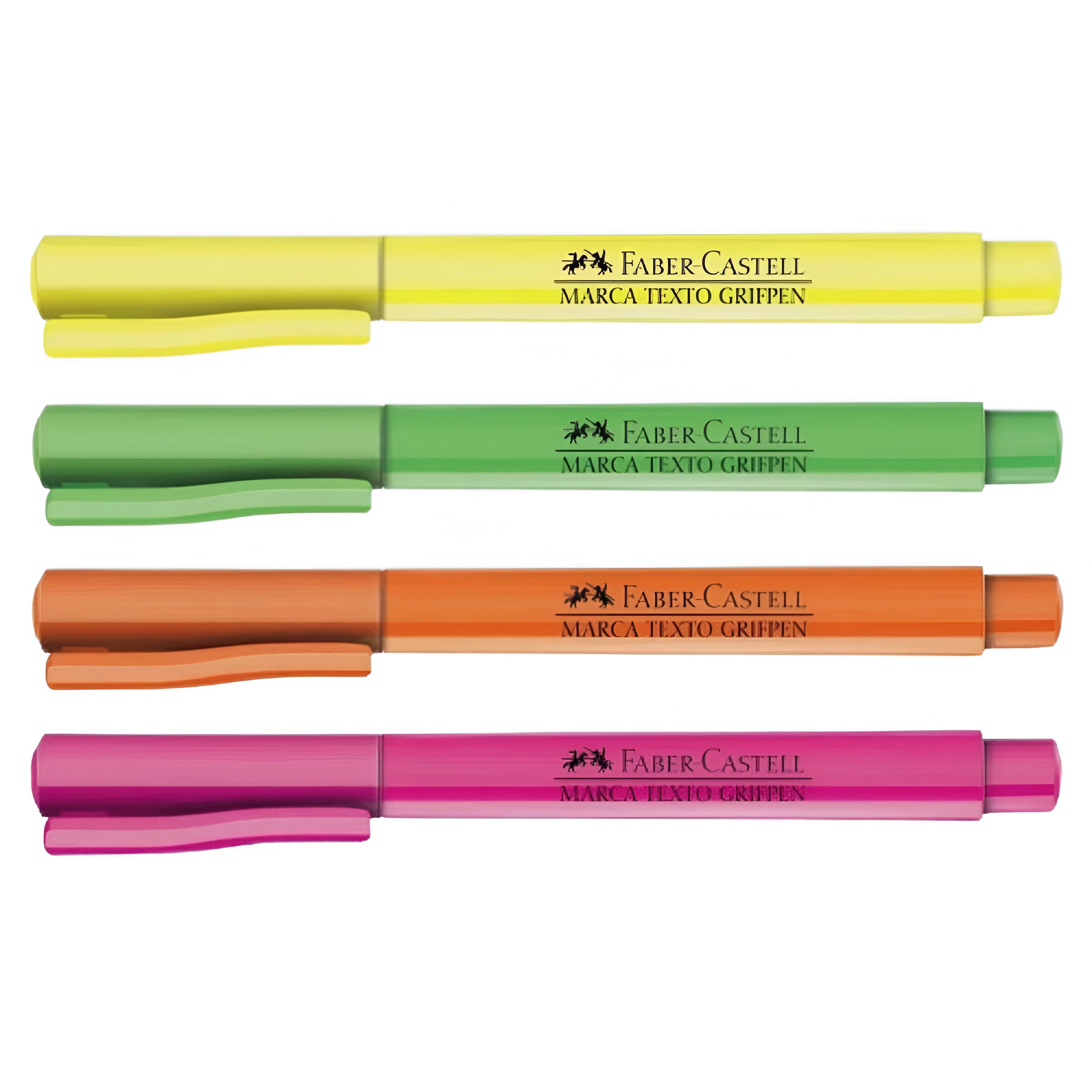 Estojo Marca Texto Grifpen Ponta Chanfrada 4 Cores - Faber-castell Mt/eszf