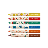 Meu Primeiro Lápis de Cor Little Creatives com 6 Cores + Apontador - Faber-castell 127033