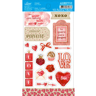 Adesivo com Recorte Coleção Amor Infinito 10,5x18cm para Artesanato e Scrapbook Adl3-024 - Litoarte
