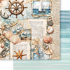Papel para Scrapbook Dupla Face Coleção Mar Doce Lar Elementos 30,5x30,5cm para Scrapbook e Papelaria Criativa Sd-1333 - Litoarte