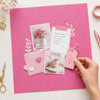 Papel para Scrapbook Estampas Basicas Coleção Floral 3d Textura Rosa 30,5x30,5cm para Scrapbook e Papelaria Criativa Sbb-219 - Litoarte
