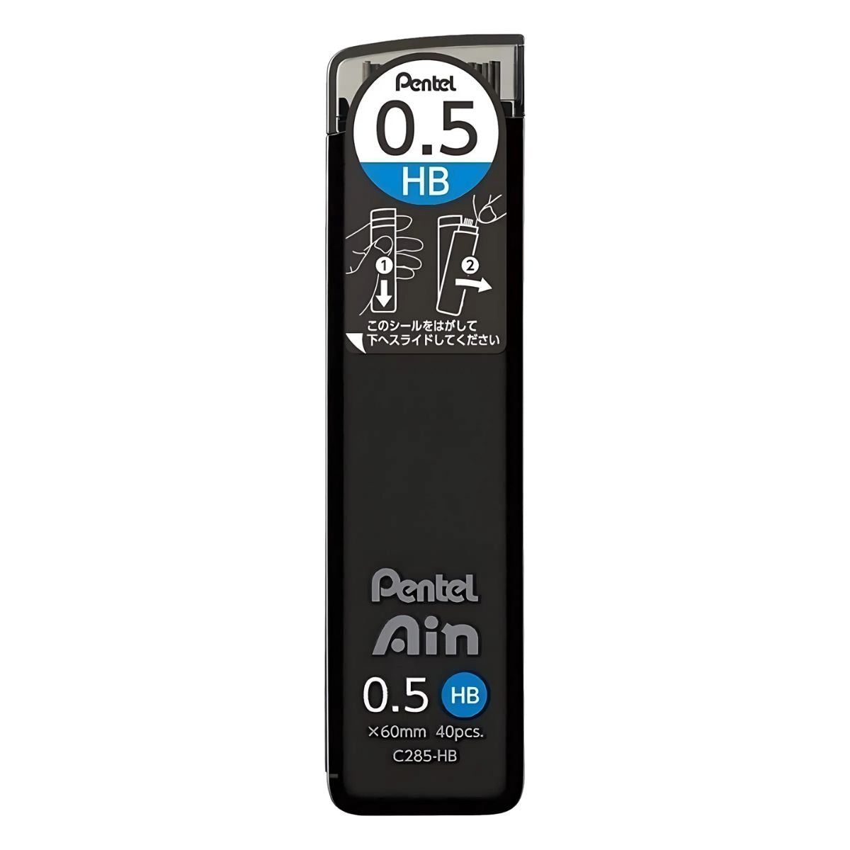 Tubo Mina Grafite Ain Stein 0.5mm Pentel Com 40 Unidades