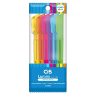 Estojo de Marca Texto Lumini Lite 3.5Mm com 6 Cores - Cis