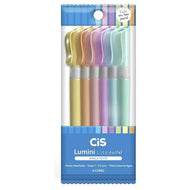 Estojo de Marca Texto Lumini Lite 3.5Mm com 6 Cores - Pastel - Cis