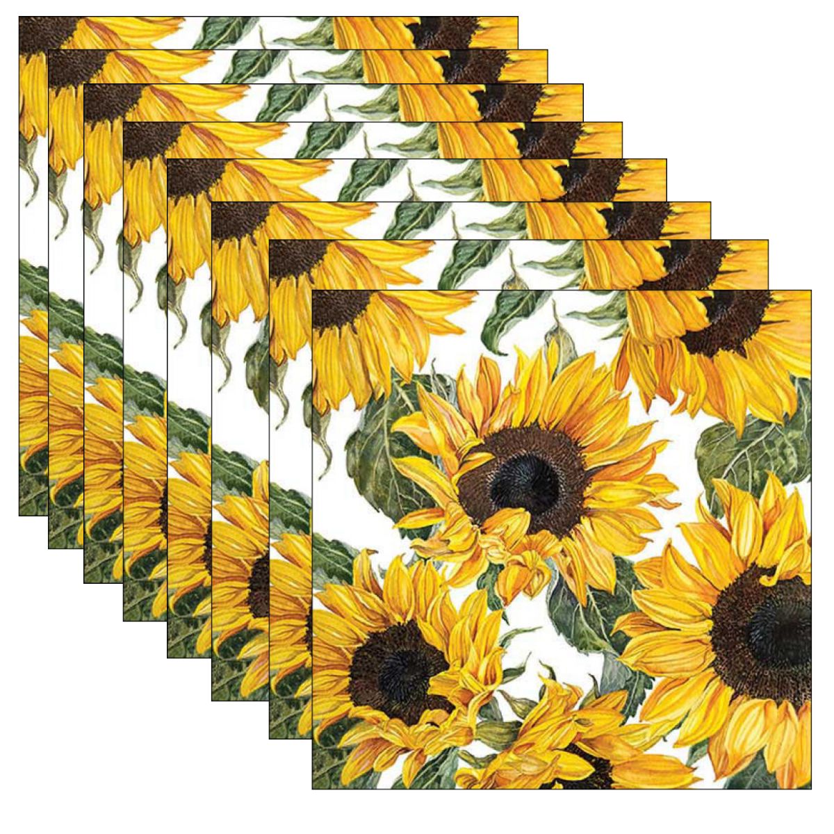 Guardanapo para Decoupage Ambiente 33x33cm com 2 Unidades - Girassóis Florecendo