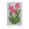 Tela Riscada Flores Tulipas 20x30cm com Stencil 7x15cm para Pintura em Tela e Pintura Decorativa 3562 - Opa