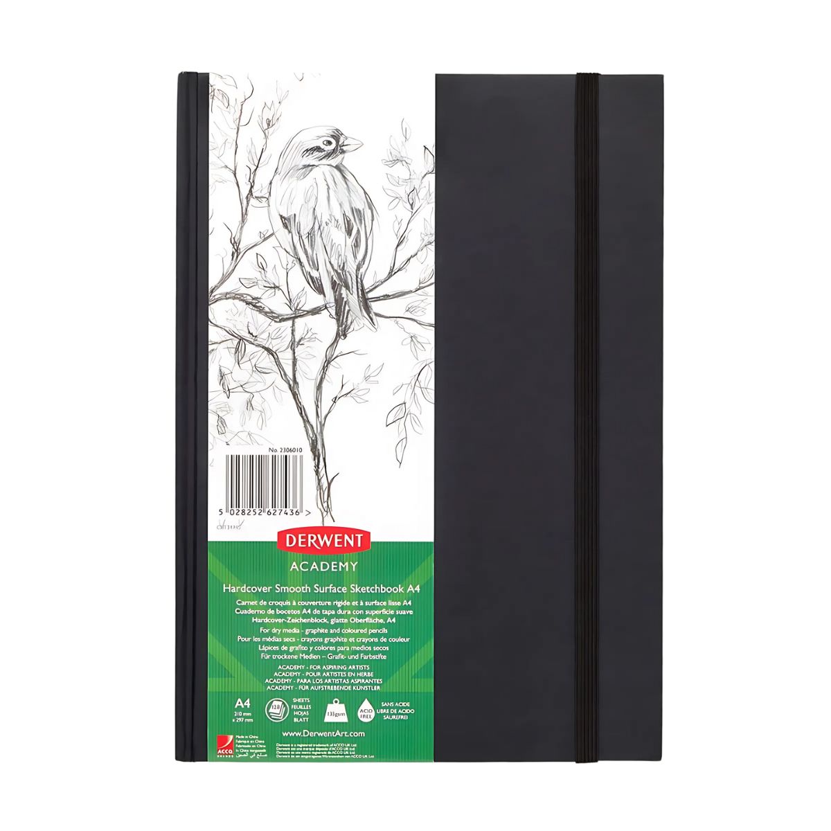 Caderno Sketchbook Academy A4 135g com 64 Folhas 21x29,7cm - Derwent  