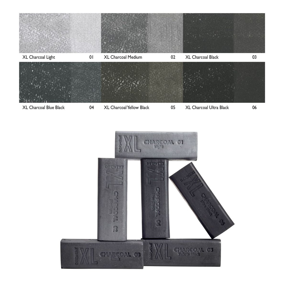 Estojo Carvão Xl Charcoal com 6 Cores - Derwent  