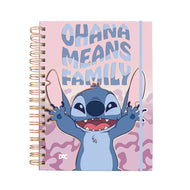 Caderno Smart Universitário com 80 Folhas 90g/m² Fechamento em Elástico - Stitch 20x27,5cm Dac - 5196