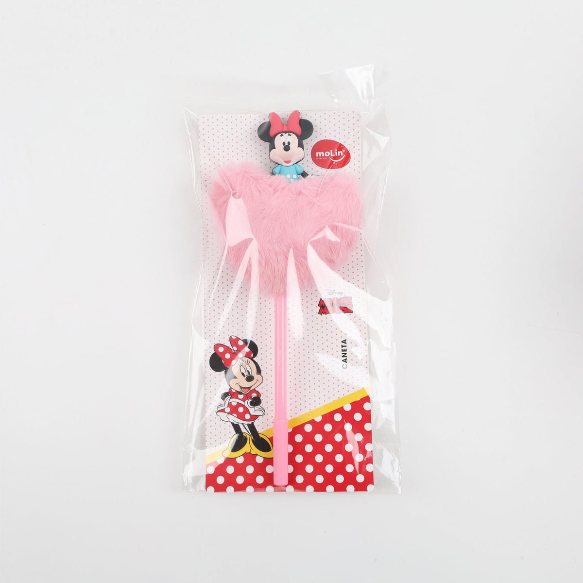 Caneta Coração Plush Minnie Ponta 0,7 - Molin