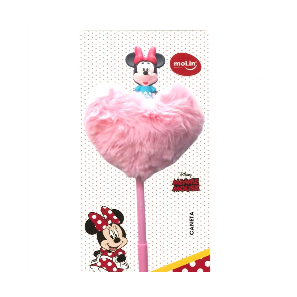 Caneta Coração Plush Minnie Ponta 0,7 - Molin
