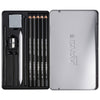 Estojo Lata Lápis Carvão Lyra Rembrandt Charcoal Set 12 Peças