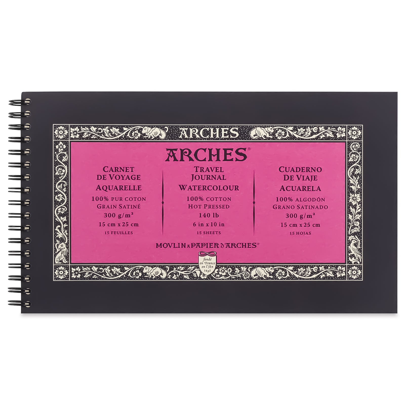 Bloco Aquarela Arches 300 g/m² Grão Acetinado