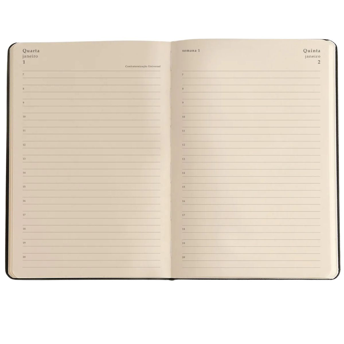 Agenda Planner Cicero 2025 Ateliê Diária 14x21 Preto
