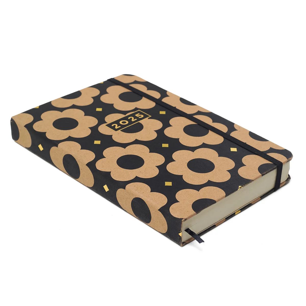 Agenda Planner Cicero 2025 Kraft Diária 14x21 Flores Max
