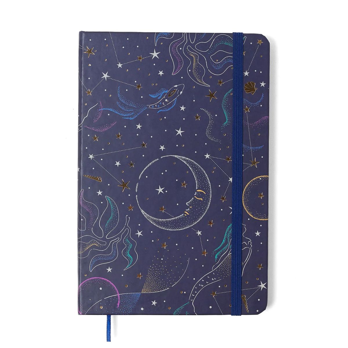 Caderneta Clássica Cicero Astral Mare Azul 14x21cm 160 Páginas Pontado