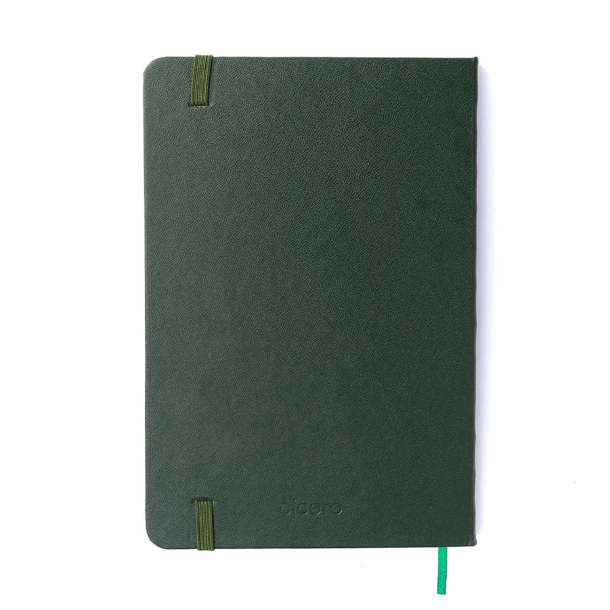 Caderneta Clássica Cicero Verde Oliva 14x21cm 160 Páginas sem Pauta