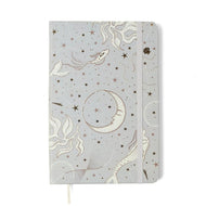 Caderneta Clássica Cicero Astral Mare Off White 14x21cm 160 Páginas sem Pauta