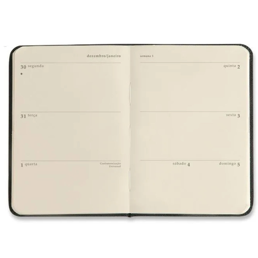 Agenda Planner Cicero Kraft Semanal 9x13 Flores Mini 160 Fls
