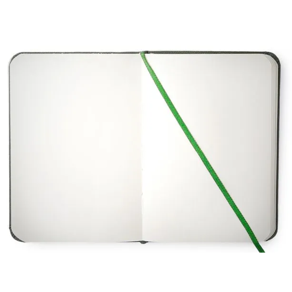 Caderneta Clássica Cicero Verde Oliva 9x13cm 160 Páginas sem Pauta