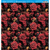 Papel para Scrapbook Estampas Basicas Coleção Floral 3d Flores Vermelhas 30,5x30,5cm para Scrapbook e Papelaria Criativa Sbb-210 - Litoarte