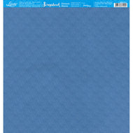 Papel para Scrapbook Estampas Basicas Coleção Floral 3d Textura Azul 30,5x30,5cm para Scrapbook e Papelaria Criativa Sbb-213 - Litoarte
