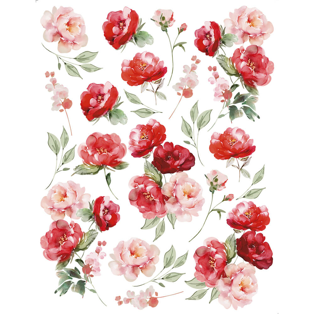 Transfer de Imagem Médio Lili Negrão Rosas Silvestres 15x19,5cm para Artesanato e Decoração Tim1-001 - Litoarte