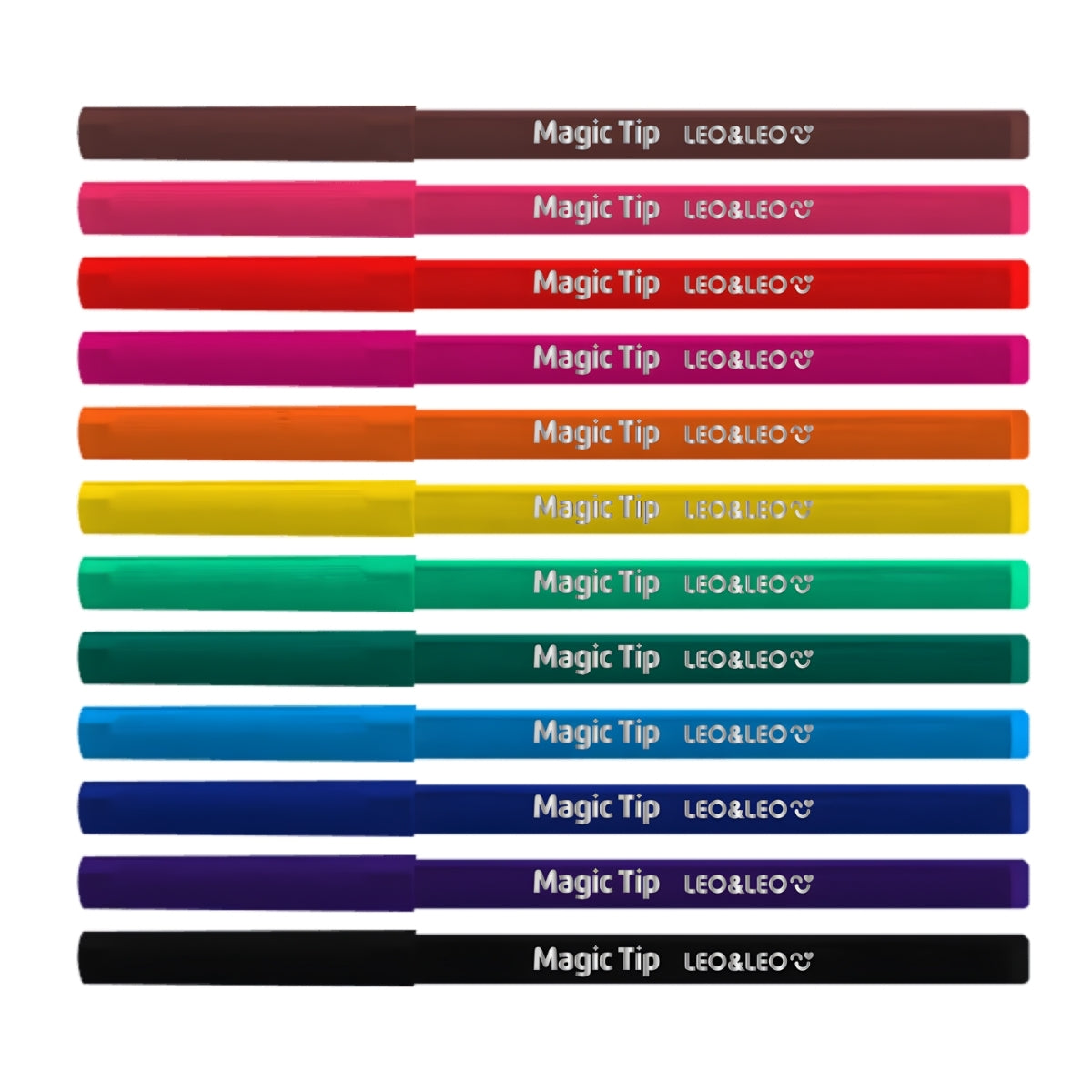 Estojo Canetinha Hidrocor Magic Tip com 12 Cores - Leo & Leo 10263
